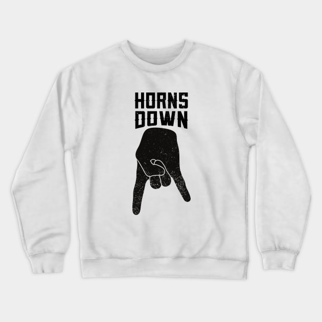 Horns Down Crewneck Sweatshirt by Zen Cosmos Official